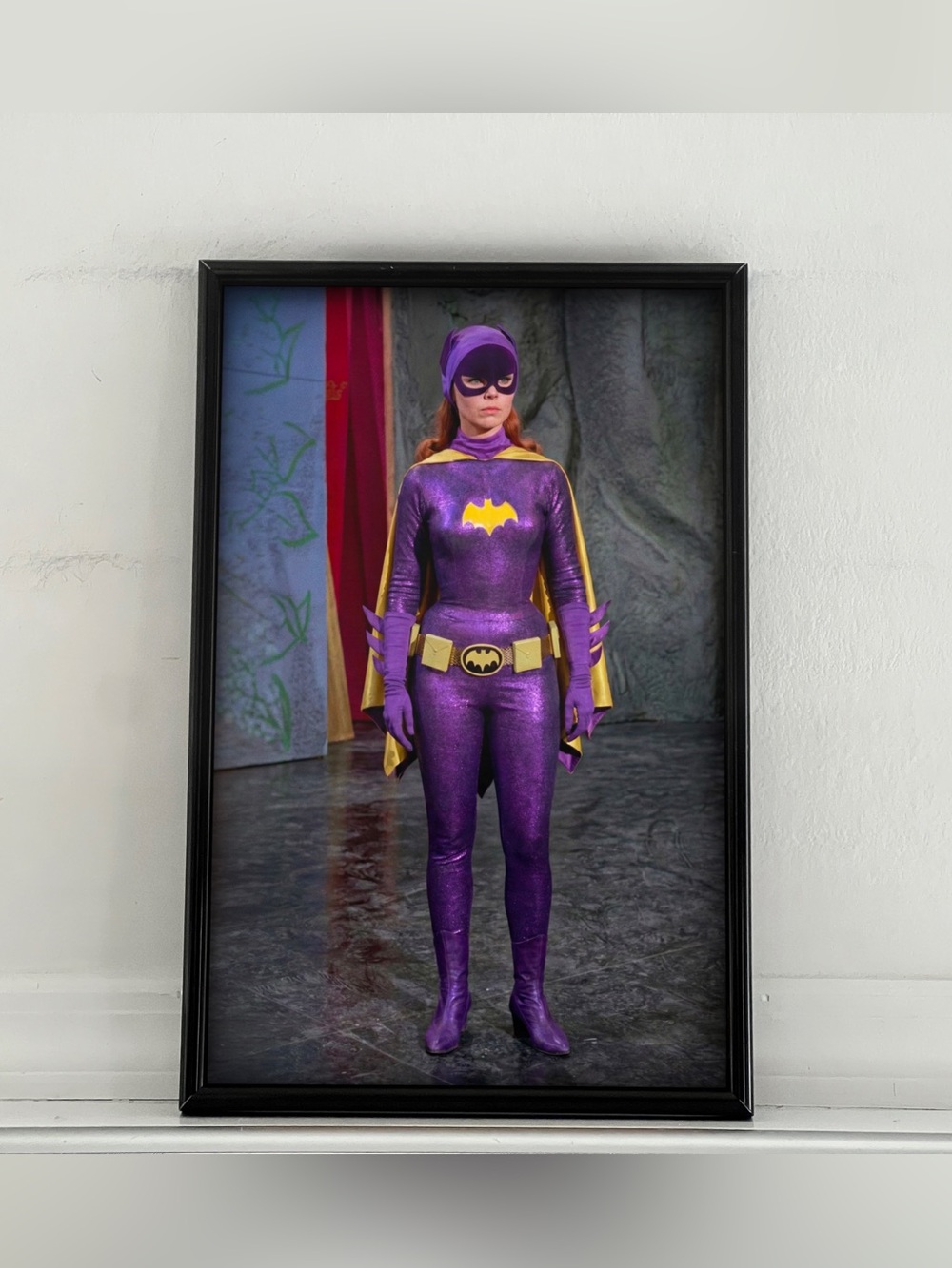 Batman Batgirl Yvonne Craig Pinup Girl Art Poster